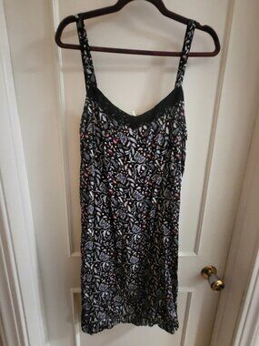 Grain de Malice Floral Lace Trim Cami Dress